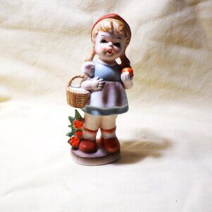~~~ Hummel ~~~ Girl Holding Basket ~ 3 x 6.5 Inches
